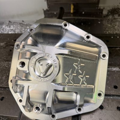 Dana 60 billet aluminum differential cover CNC machined from 6061-T6 aluminum by Alien Machine Worx