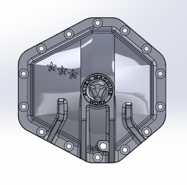 GM Corporate 14-Bolt Full Float (10.5") Billet Differential Cover