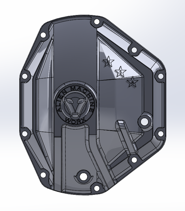 Dana 80 Rear Billet Aluminum Differential Cover